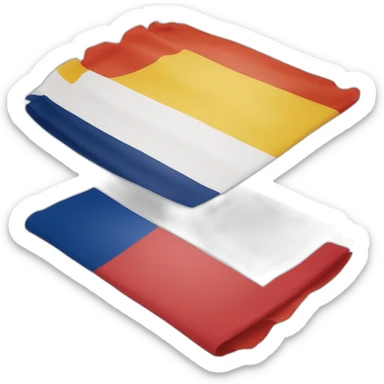 Netherlands flag vs spanish flag sticker
