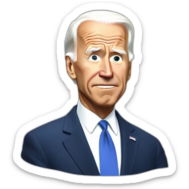really confused biden sticker