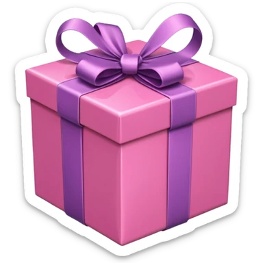 pink GIFTS BOX sticker