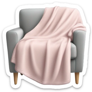 light pink christmas blanket sticker