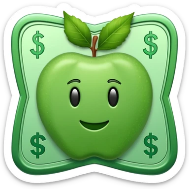 Un billet de monnaie appelé le jollar avec un J sticker