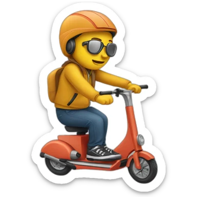 Trottinette freestyle  sticker