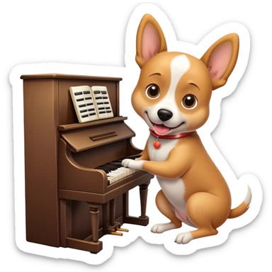 Hình chú chó ngộ nghĩnh chơi đàn bà noi thank you sticker