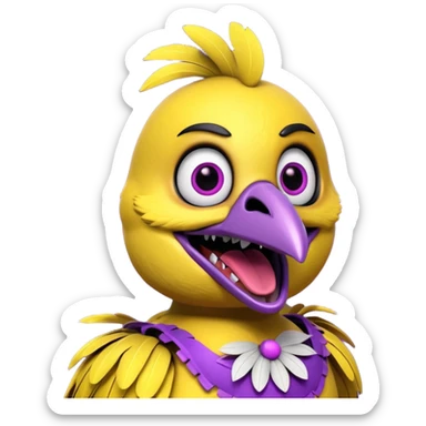 Chica from Five Nights At Freddy's Movie sticker