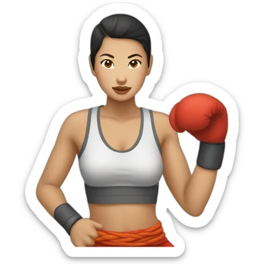 Muay thaï gyrl sticker