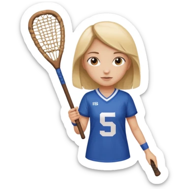 girl holding a hurling stick sticker