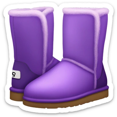 purple ugg boots sticker