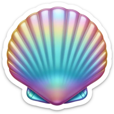 pearl shell sticker