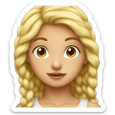 Une fille voilée sticker