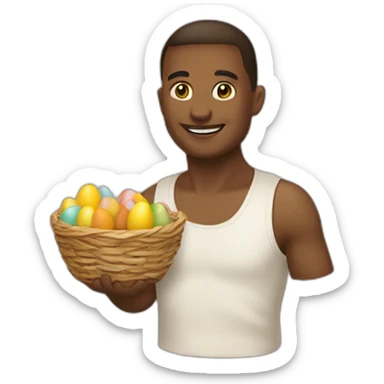 Chat de pâques sticker