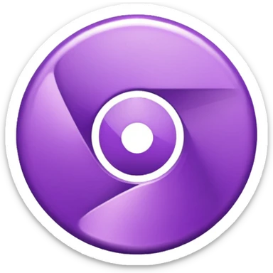 purple googlr chrome icon sticker