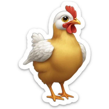 un poussin sticker
