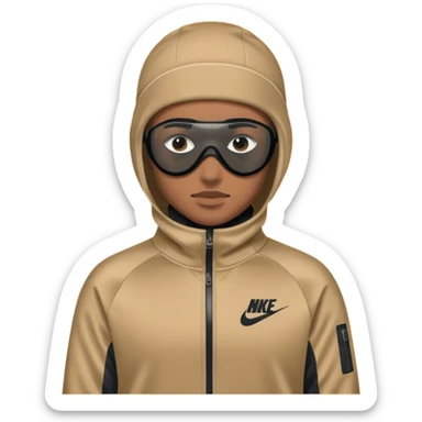 nike tech tracksuit clothing and ski mask sticker