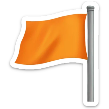 orange flag emoji sticker