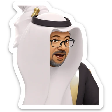 bearded boy in cosplay sticker