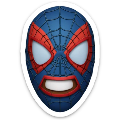 Spiderman-mask sticker