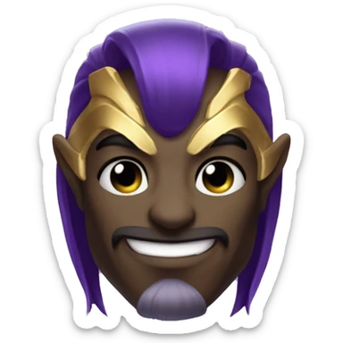 make kassadin from league of legends but just his head and blushing sticker