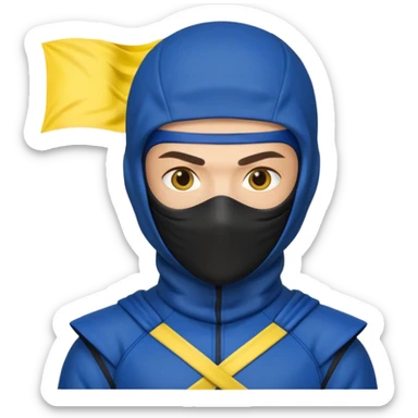 Ukraine, flash, ninja sticker