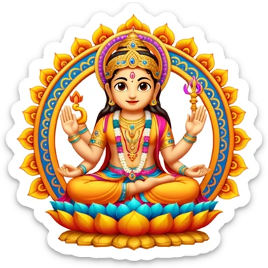 Hindu devotional sticker