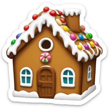 Ginger bread house sticker