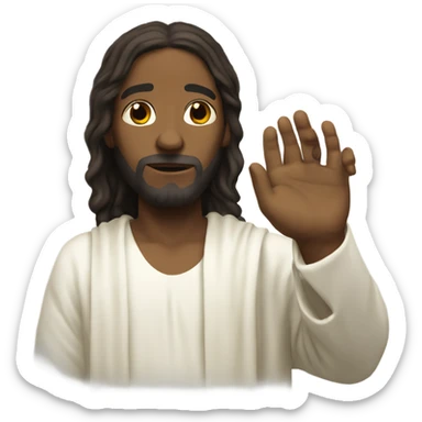 Black Jesus baptized sticker