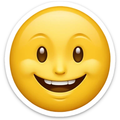 Weird creepy smile emoji sticker