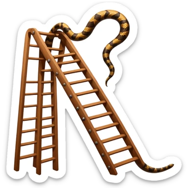 snake on a ladder sticker