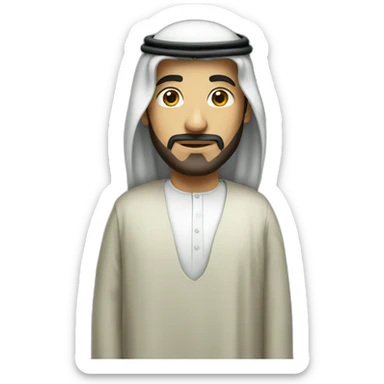 Saudi Man with Saudi flag sticker