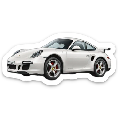 Doudou sur Porsche sticker