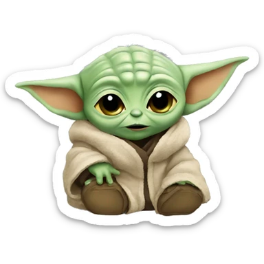 Baby yoda sticker