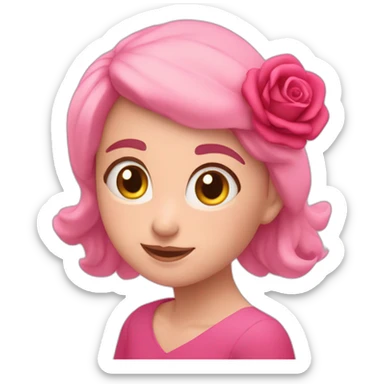 Corazón rosa viejo sticker