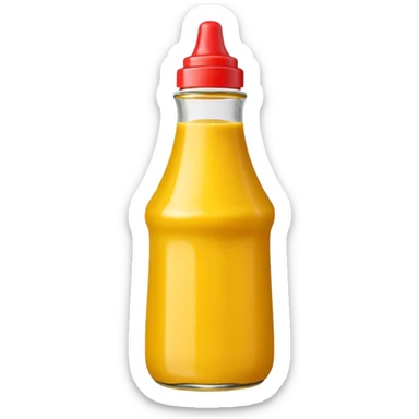 yellow sauce bottle  sticker