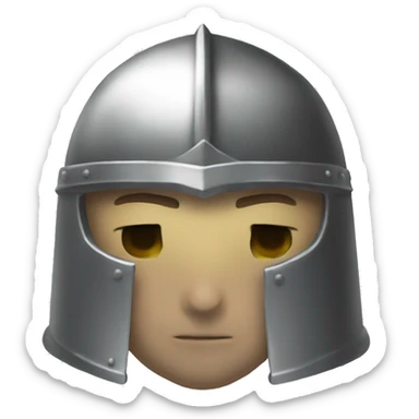 gteen knight helmet sticker