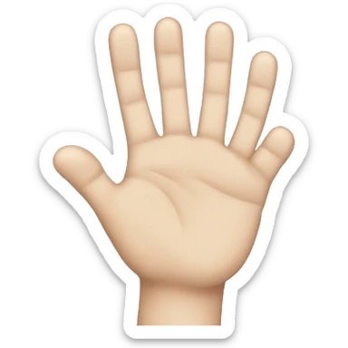 5-fingers-hand-with-only-index-up sticker