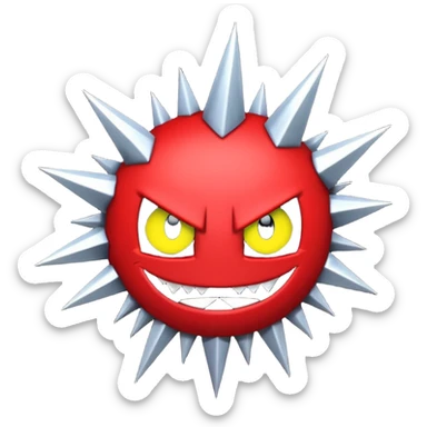 spike from geometry dash sticker