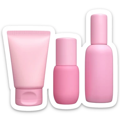 Baby pink skincare sticker