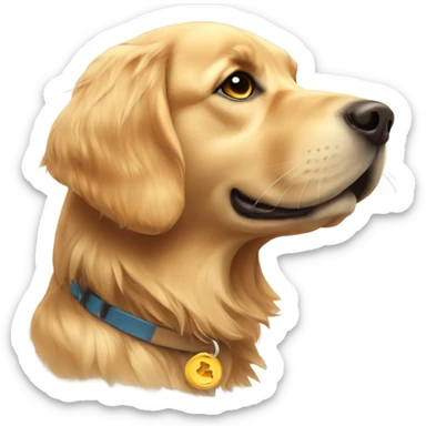 Golden retriever sticker
