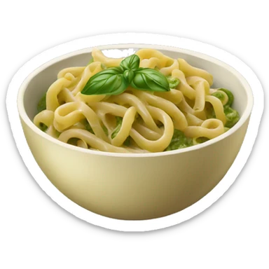 bowl of pesto pasta sticker