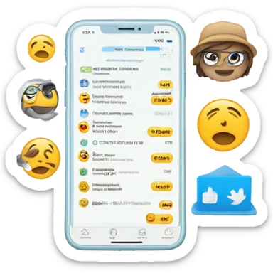 Account information for a mobile app sticker