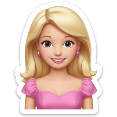barbie girl sticker