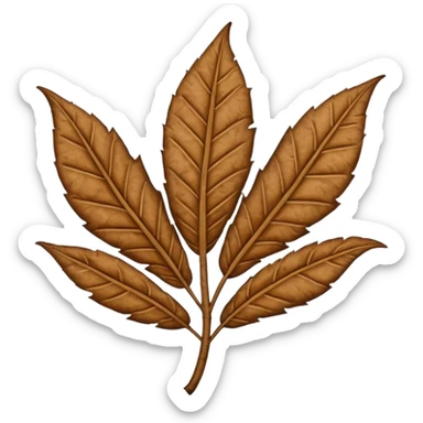 tobacco leave sticker