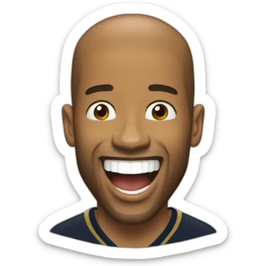 thierry henry laugh sticker