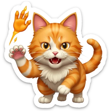 cat attack --- sticker