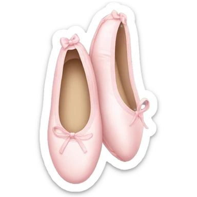 Pale pink ballet shoes sticker
