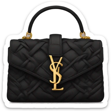 Black ysl bag sticker