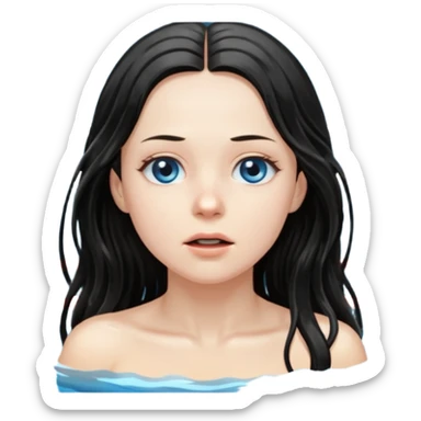 Samara in the ring movie sticker