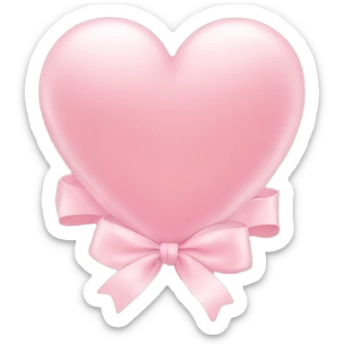light pink heart with light pink bow add text “I’m just a girl” over the heart sticker