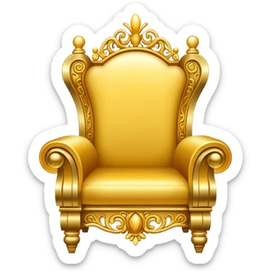 golden throne sticker