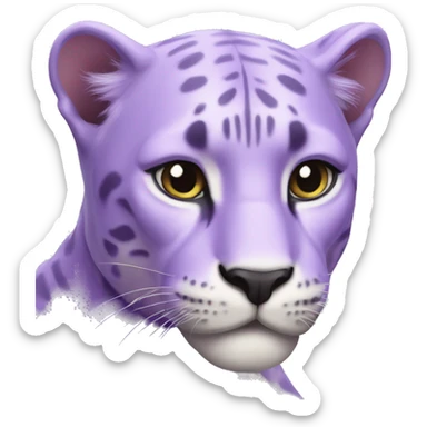 pastel purple panther  sticker