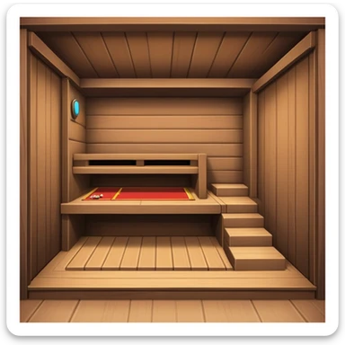 secret geming room behind wall, trapdoor sticker